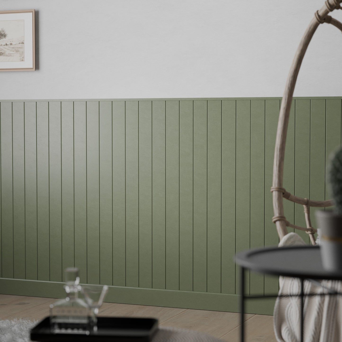 1x Tongue & Groove Style Panel 300mm Wide x 1000mm/1200mm High