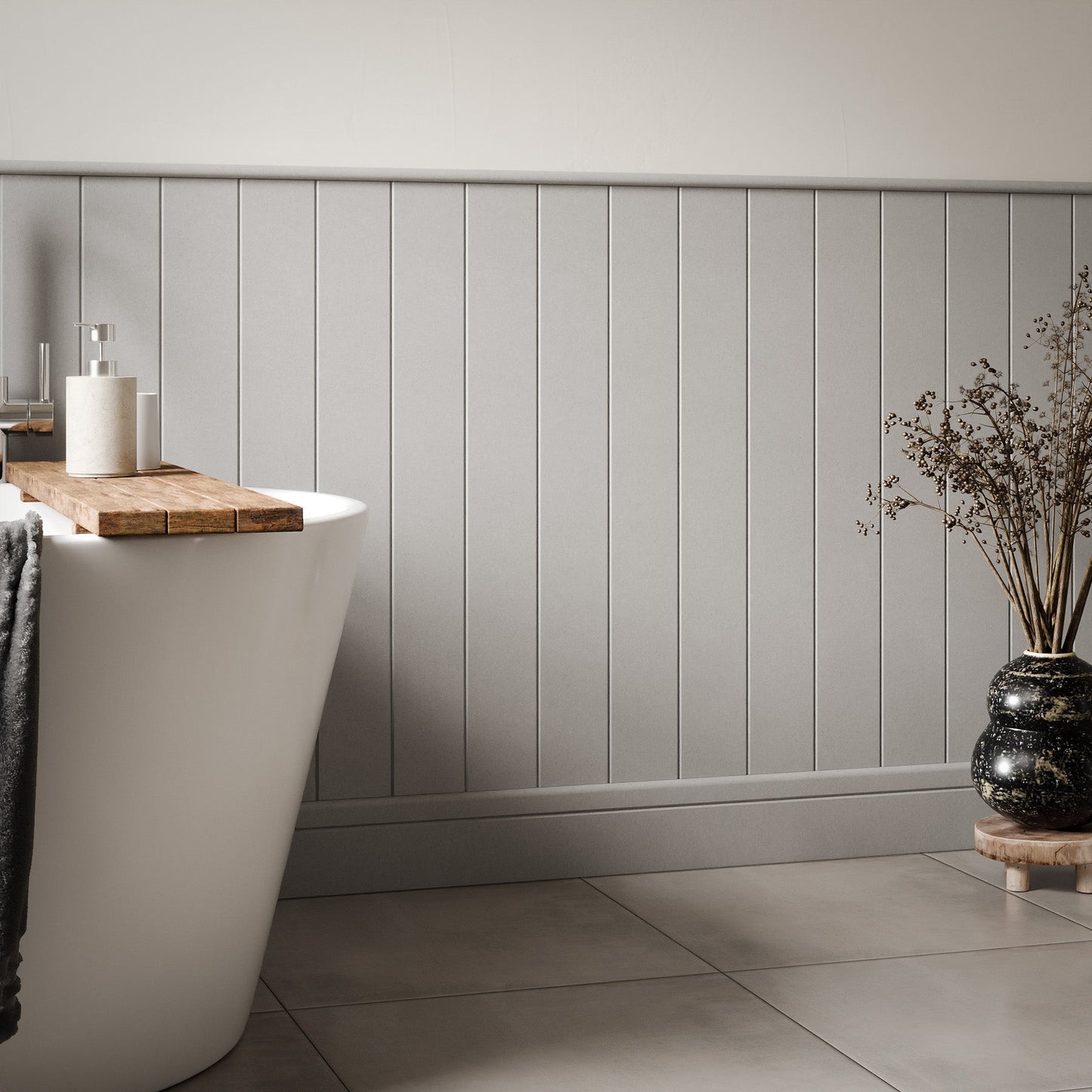 1x Tongue & Groove Style Panel 600mm Wide x 1400mm/1600mm High