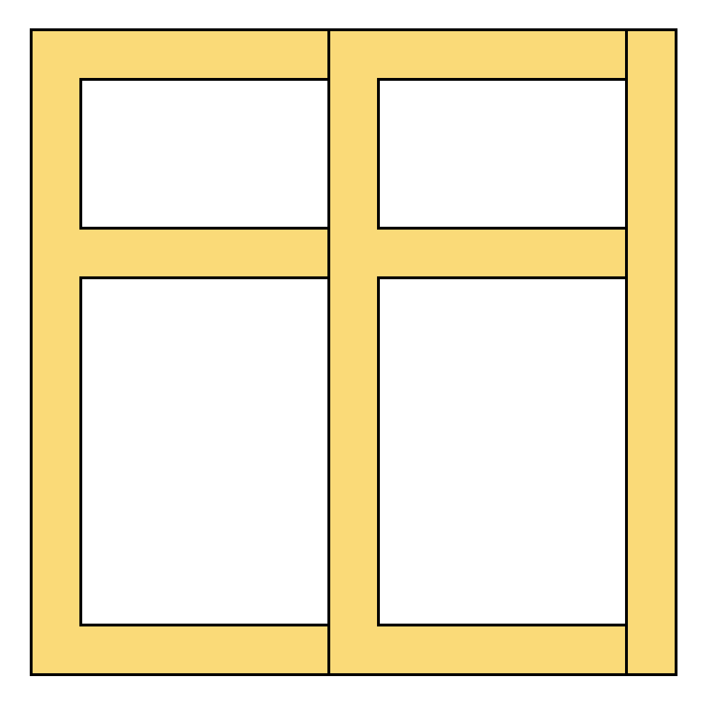 Single Panel – Edwardian Style Wall Panelling 450mm Wide