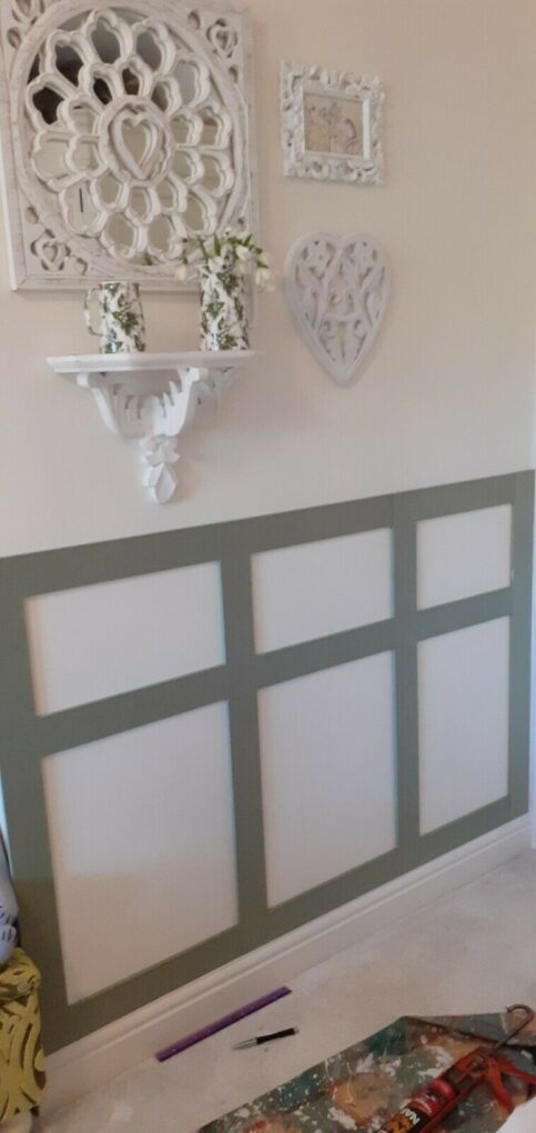 Single Panel – Edwardian Style Wall Panelling 450mm Wide