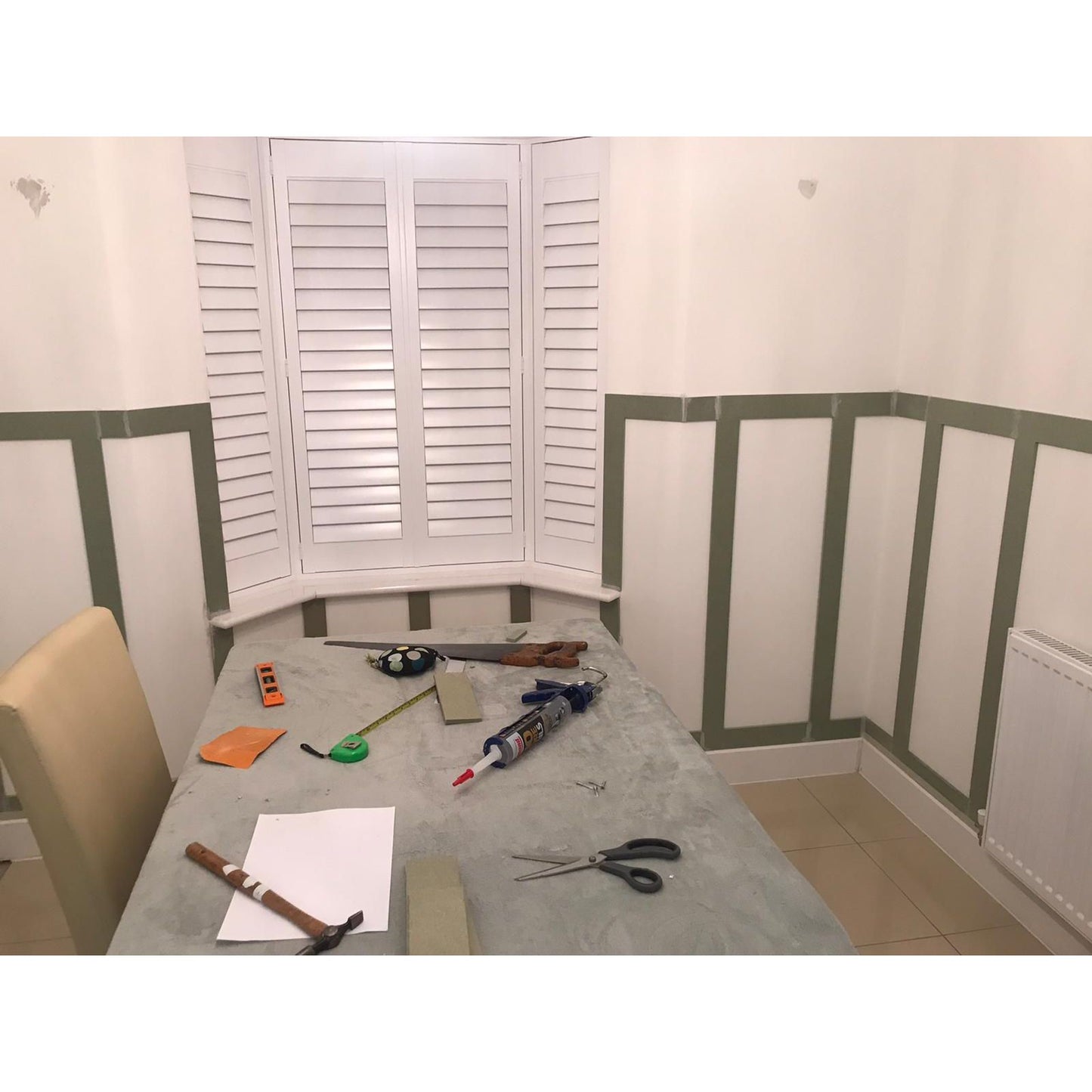 2.3m Wide Kit – Georgian Style Wall Panelling – 7x 1130mm High x 320mm Wide – WITH BACKBOARDS
