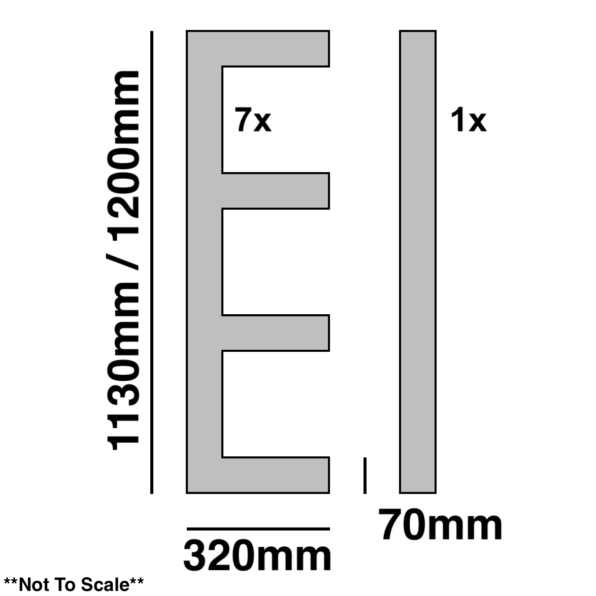 2.3m Wide Kit – Shaker Style Wall Panelling – 7x 1130mm High x 320mm Wide – WITH BACKBOARDS