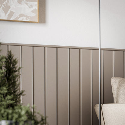 2.4m Wide Kit – Tongue & Groove MDF Wall Panels – 4x 600mm Wide x 1000mm/1200mm High