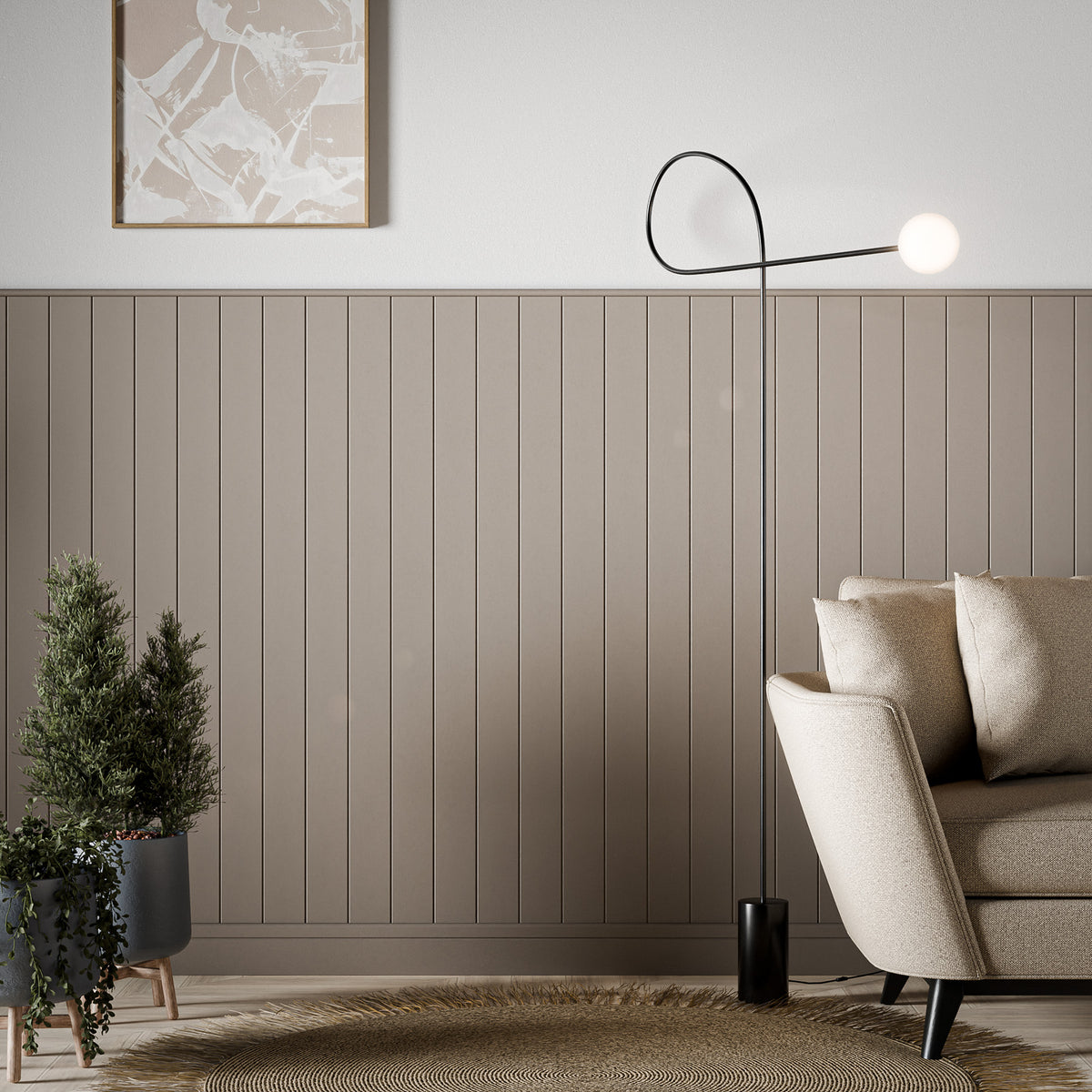 1x Tongue & Groove Style Panel H1200mm – DIY Wall Panelling Ltd
